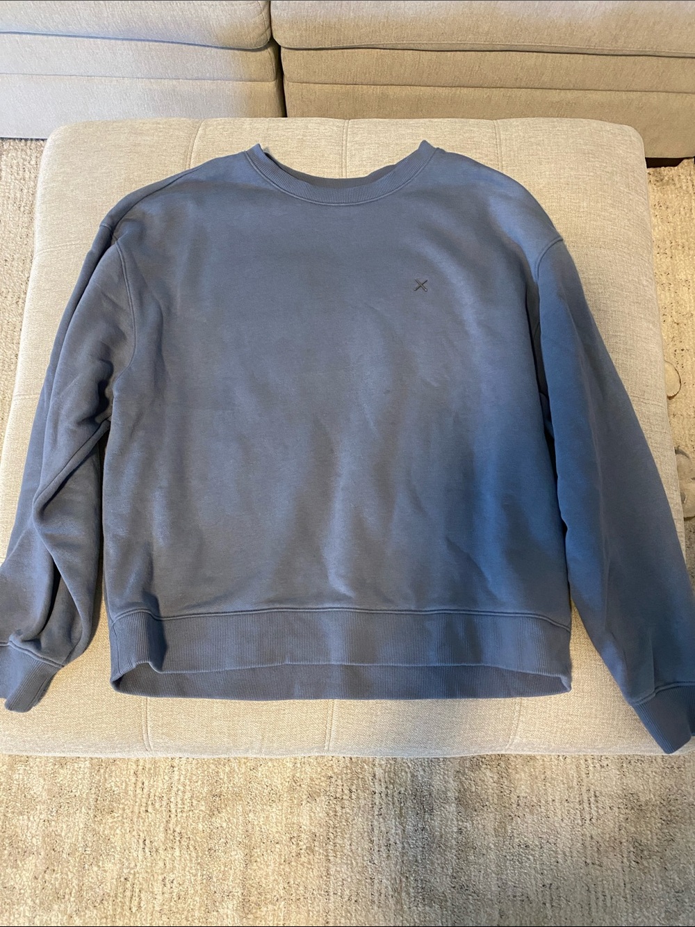Cuts Clothing Men's Crewneck Sweatshirt in Slate Blue